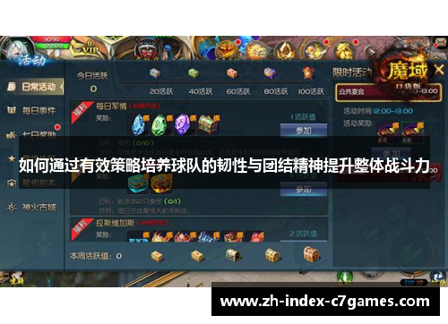 如何通过有效策略培养球队的韧性与团结精神提升整体战斗力